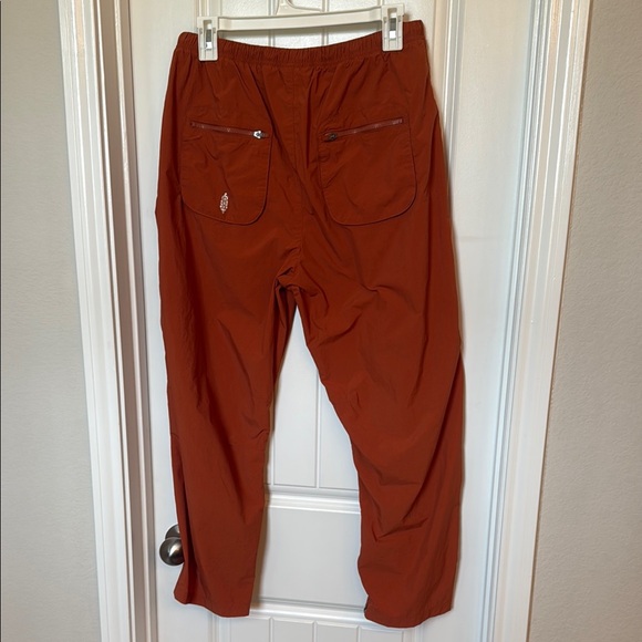 Free People Orange Track Pants with Tapered Fit - Picture 4 of 5